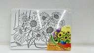 Холст с красками 20х30 см. ПОДСОЛНУХИ (Арт. Х-9838)