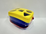 Сортер-ведерко (желтый,синий,красный), 17,9*12,4*13,7 см Сортер-ведерко (желтый,синий,красный), 17,9*12,4*13,7 см